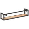 vidaXL Wall Shelves 2 pcs 80 cm Rough Mango Wood