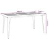 vidaXL Garden Table with Hairpin Legs 160x80x75 cm Solid Wood Acacia