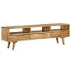 vidaXL TV Cabinet Solid Mango Wood 140x30x41 cm