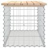 vidaXL Garden Bench Gabion Design 83x44x42 cm Solid Wood Pine