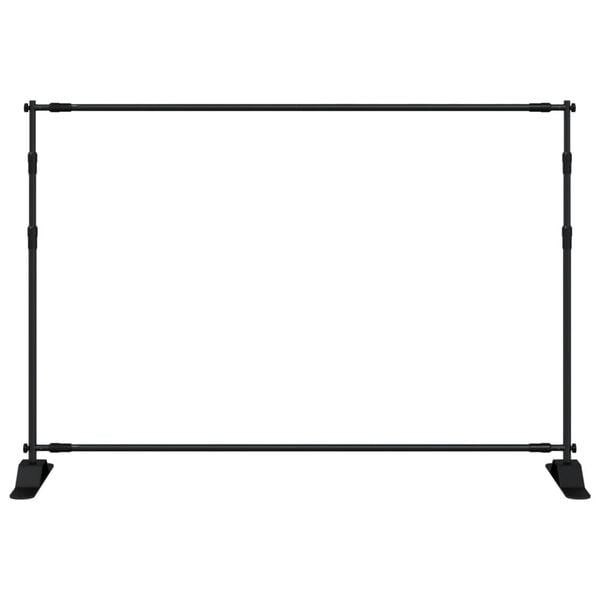vidaXL Backdrop Stands 2 pcs Black 305x243 cm Steel