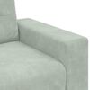 vidaXL 2 Piece Sofa Set with Cushions Light Grey Velvet