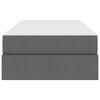 vidaXL Storage Bed with Mattress Dark Grey 90 x 190 cm Polyester