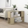 vidaXL Book Cabinet Sonoma Oak 100x24x63 cm Engineered Wood