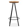 vidaXL Bar Stools 2 pcs Solid Reclaimed Wood