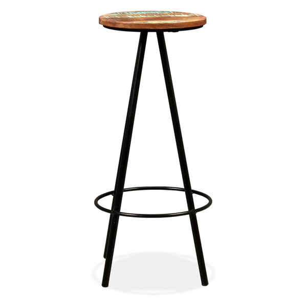 vidaXL Bar Stools 2 pcs Solid Reclaimed Wood