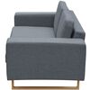 vidaXL 2-Seater and 3-Seater Sofa Set Light Grey