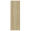 vidaXL TV Cabinets 2 pcs White and Sonoma Oak 30.5x30x90 cm Engineered Wood