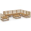 vidaXL Garden Lounge Set | Honey Brown | Solid Pinewood | Medium | Modular