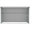 vidaXL Wall-mounted Garden Shed Anthracite 118x288x178 cm Steel