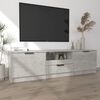 vidaXL TV Cabinet Concrete Grey 140x35x40 cm Engineered Wood