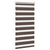 vidaXL Zebra blind 60.9x120 cm Fabric Width 56.7 cm coffee