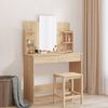 vidaXL Dressing Table with Mirror Sonoma Oak 96x39x142 cm