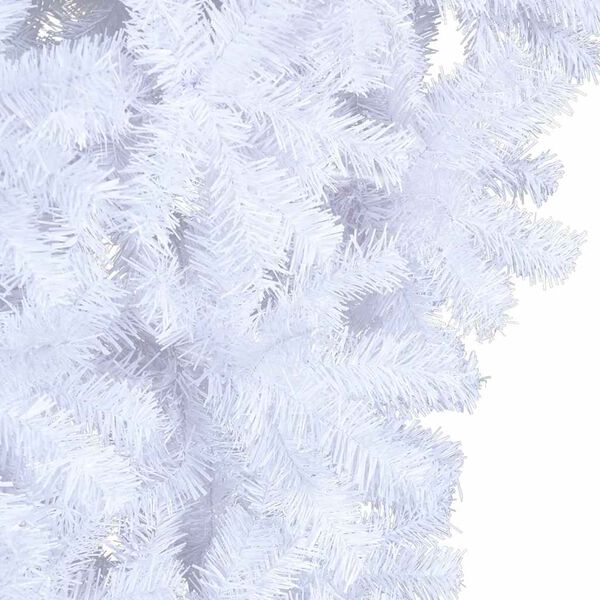 vidaXL Upside-down Artificial Christmas Tree with Stand White 150 cm