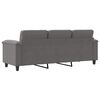 vidaXL 3-Seater Sofa Dark Grey 180 cm Microfibre Fabric