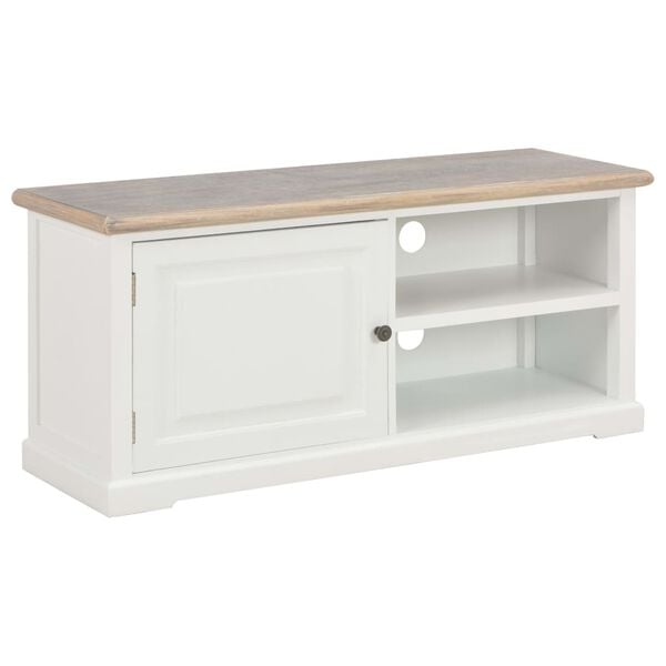 vidaXL TV Cabinet White 90x30x40 cm Wood