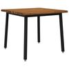 vidaXL Live Edge Dining Table 90 x 90 x 75 cm Solid Acacia Wood