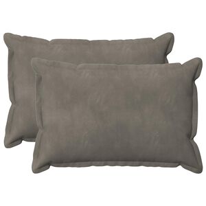 vidaXL Cushion Cover 2 pcs HOUTEN Light Grey 30 x 50 cm Velvet