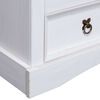 vidaXL TV Cabinet Mexican Pine Corona Range White 91x43x56 cm
