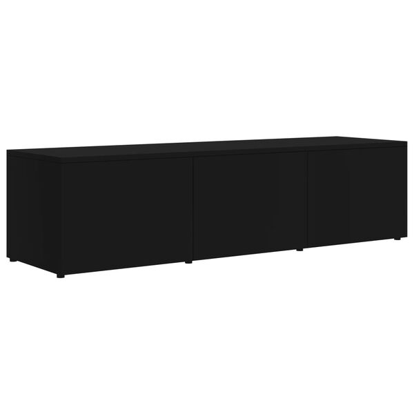 vidaXL TV Cabinet Black 120x34x30 cm Engineered Wood