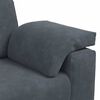 vidaXL Loveseat Sofa Dark Grey 140 cm Velvet