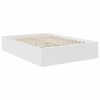 vidaXL Bed Frame with Headboard White 150 x 200 cm Engineered Wood