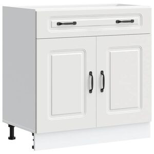 vidaXL Kitchen Base Cabinet Kalmar White Engineered Wood