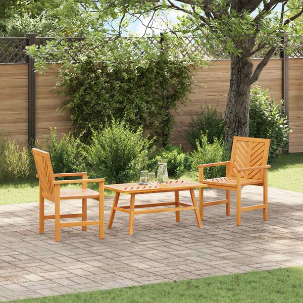 vidaXL Garden Lounge Set Brown Solid Acacia wood