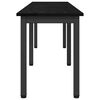 vidaXL Bench Black Oak 160 x 35 x 45 cm Engineered Wood
