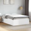 vidaXL Bed Frame without Mattress White 135x190 cm Double