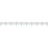 vidaXL Fence Panel with Posts Iron 1557.5x80 cm Green