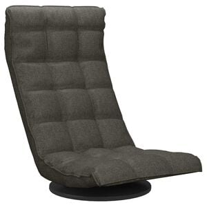 vidaXL Swivel Floor Chair Dark Grey Fabric