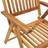 vidaXL Garden Reclining Chairs 4 pcs with Cushions Solid Acacia Wood