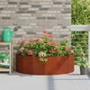 vidaXL Planter Rusty 120 x 60 x 35 cm Weathering Steel