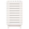 vidaXL Laundry Basket White 88.5x44x76 cm Solid Wood Pine