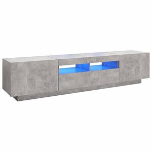 vidaXL TV Cabinet | Concrete grey | Engineered wood | Large | TV Cabinet