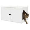 vidaXL Cat House White 85 x 55 x 50 cm Engineered Wood