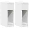 vidaXL Bedside Cabinets with Drawer 2 pcs White 20x36x60 cm