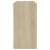 vidaXL Wall Cube Shelves 4 pcs Sonoma Oak 30x15x30 cm