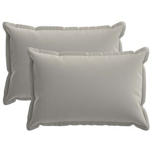 vidaXL Cushion Cover 2 pcs HOUTEN Grey 30 x 50 cm Polyester