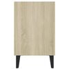 vidaXL TV Cabinet with Metal Legs Sonoma Oak 103.5x30x50 cm
