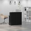 vidaXL Reception Desk Black 100x50x103.5 cm Engineered Wood