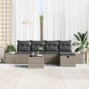 vidaXL Sofa Set with Cushion 5 pcs Poly Rattan
