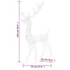 vidaXL Acrylic Reindeer Christmas Decoration 140 LEDs 120cm Warm White
