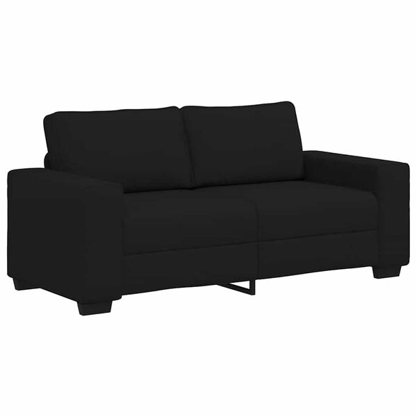 vidaXL 2-Seater Sofa&nbsp;Black 180x77x82 cm Fabric