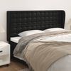 vidaXL Headboard with Ears Black 163 cm Faux Leather
