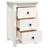 vidaXL Bedside Cabinets 2 pcs White 40x35x61.5 cm Solid Wood Pine