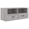 vidaXL TV Cabinet Grey Sonoma 100x35x40 cm Engineered Wood