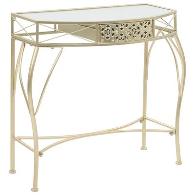 vidaXL Side Table French Style Metal 82x39x76 cm Gold