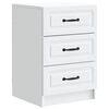 vidaXL Bedside Cabinet White 43 x 41 x 63.5 cm Engineered Wood